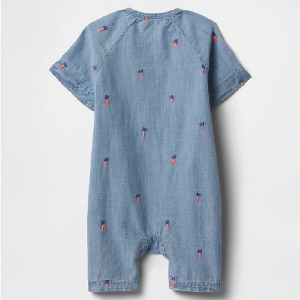 NWT Baby Peter Rabbit Chambray Shorty One-Piece - Picture 2 of 5